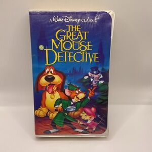 The Great Mouse Detective (VHS 1992) Clamshell Disney Black Diamond Edition Rare